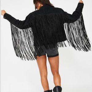 Levi’s ex boyfriend fringe jacket